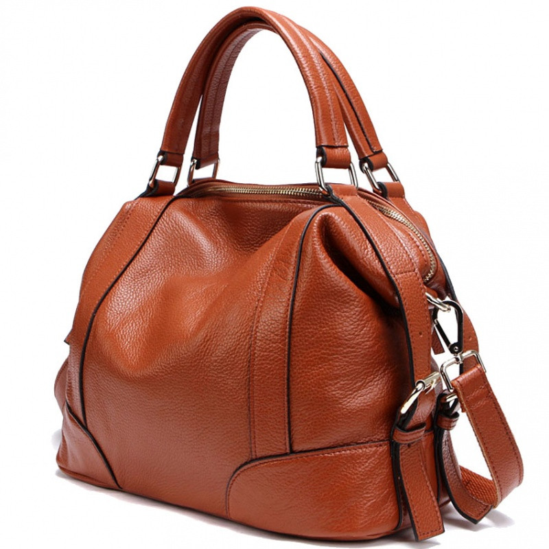 头层牛皮女式真皮包包手提包斜挎包柏思特品牌纯皮女包 蔚林女士斜