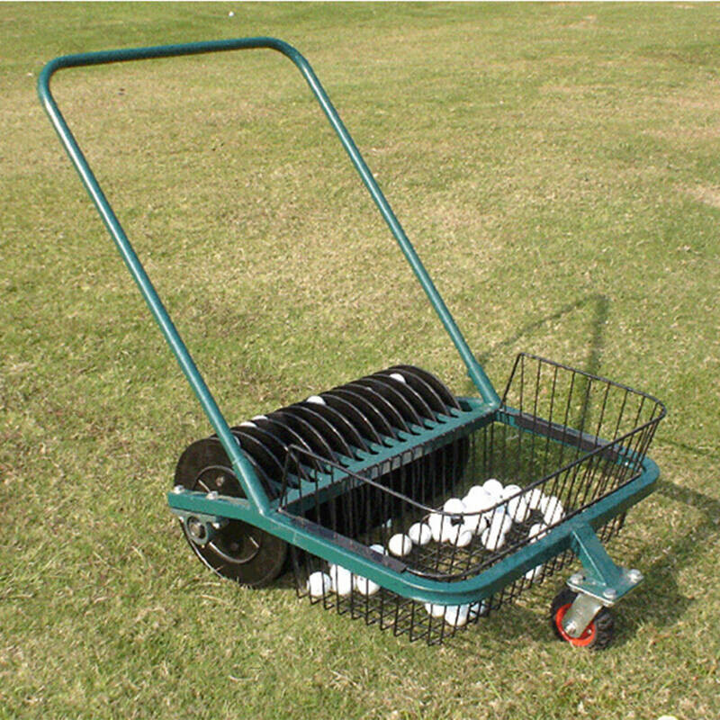 高尔夫练习场用品13道手推捡球机练习场设备球车配件如图w102d69h96cm