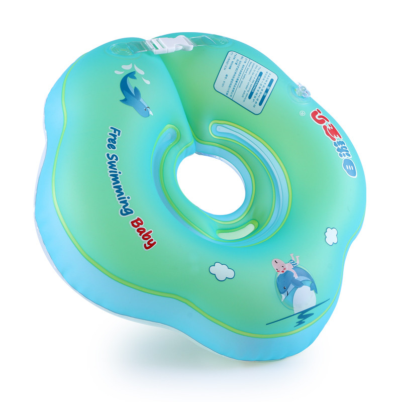 婴儿游泳圈 脖圈 新生儿宝宝游泳圈双气囊防后仰颈圈