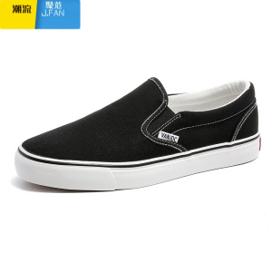 聚范一脚蹬男鞋子夏季老北京帆布鞋男生透气懒人布鞋潮流百搭情侣板鞋