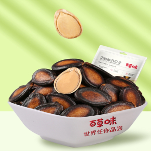 百草味(BE&CHEERY)话梅味西瓜子108gx5袋炒货批发一两斤装瓜子仁带壳零食小吃