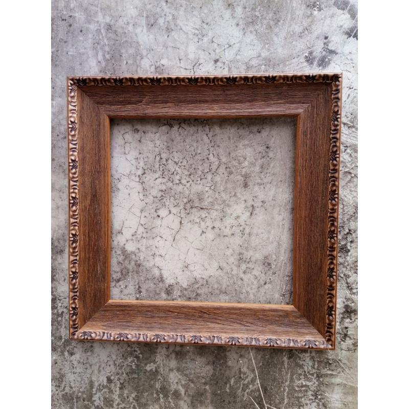 复古实木油画框装裱画框定制4050608090相框定制镜子框定做拼图框