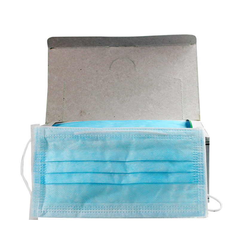 白色一次性透气 美容院工厂通用 三层过滤纸家用口罩环保3122