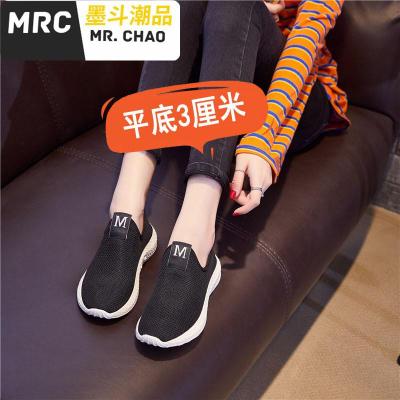 运动鞋小码套脚女式上班单鞋女士旅游鞋时尚布鞋墨斗潮品休闲鞋