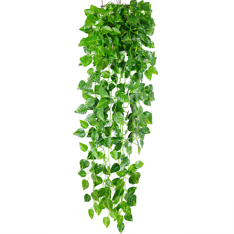 仿真植物假花藤条藤蔓绿植墙挂饰客厅室内吊兰装饰壁挂吊篮绿树叶