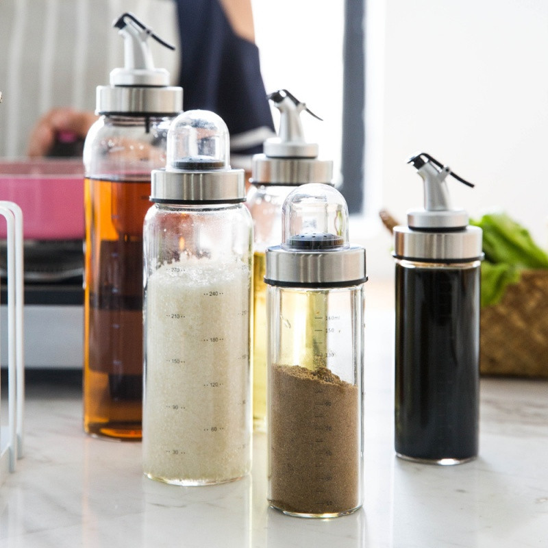 玻璃油瓶防漏油壶大号调味瓶酱油瓶罐小醋瓶厨房用品 惠维家居器皿