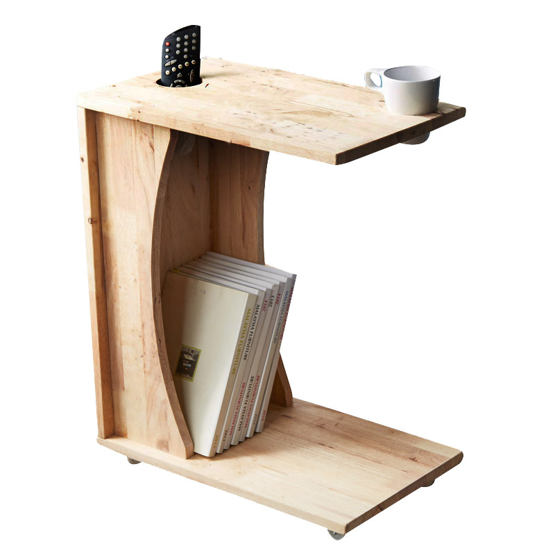 实木角几边几沙发边桌移动小边柜矮桌创意简约小茶几置物架收纳柜