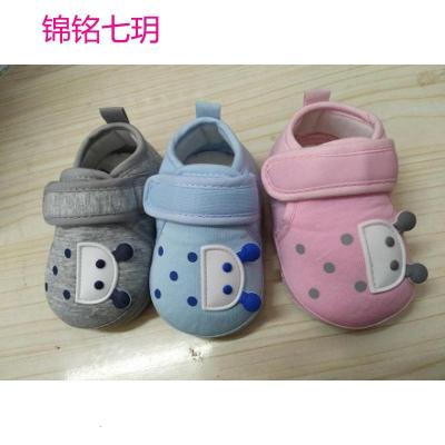 锦铭七玥婴儿布鞋男女春季学步鞋软底0-6-12个月宝宝鞋子新生儿步前鞋单鞋