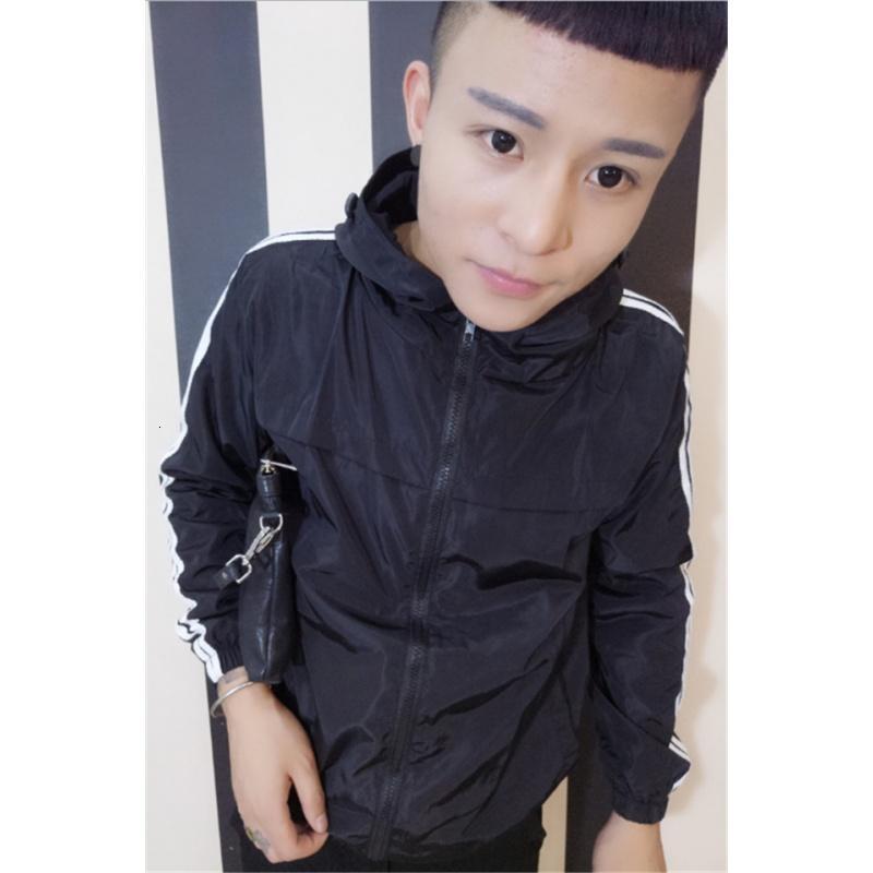 momo 秋季精神社会小伙外套男快手红人同款夹克双层修身显瘦