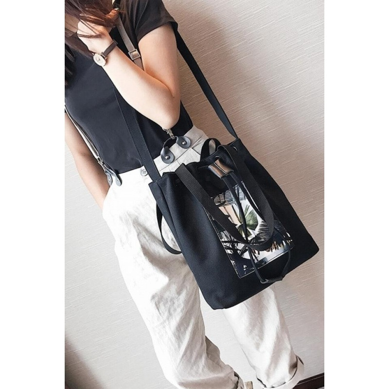 薇姬桑妮托特包女包韩版森系小清新学生文艺布袋帆布包简约百搭单肩斜