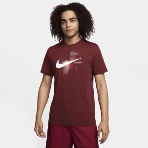 NIKE耐克Sportswear 休闲百搭 运动T恤圆领短袖 舒适透气 大logo 时尚潮流男款FQ7998-744