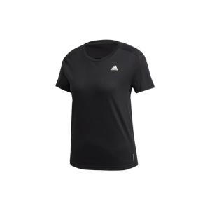 Adidas阿迪达斯 训练运动跑步短袖T恤 女款 黑色 休闲百搭 个性潮流 舒适透气 GC6649