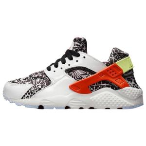 Nike 耐克 Air Huarache 舒适 织物皮革减震防滑 低帮 休闲跑步鞋 GS 白黑 DV2243-100