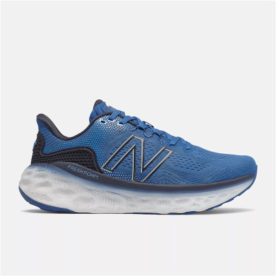 [官方正品]新百伦(New Balance)More v3 轻便缓震 透气舒适 男士跑步鞋 蓝白款MMORCB3