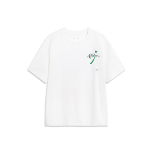 李宁(LI-NING)短袖T恤男女同款官方新款运动时尚系列夏季圆领情侣运动服