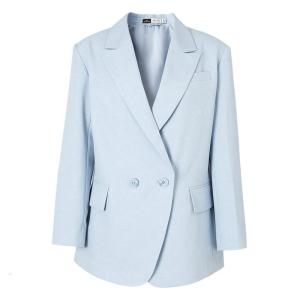 [2件3折价:201]MECITY女装2021夏季新款双扣设计气质时尚简约韩版西装外套女