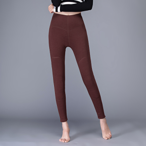 波迷娜(BOMINA)秋裤2021年新款紧身高腰单件带护膝女内穿一体大码保暖裤