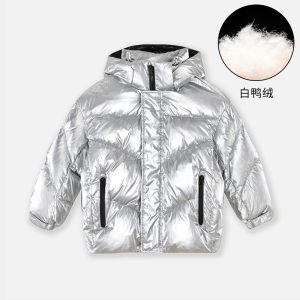 [1件3.5折:359元]铅笔俱乐部秋冬新品女童羽绒服儿童保暖中长款外套大童厚上衣