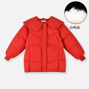 [1件3.5折:422元]铅笔俱乐部秋冬新品女童羽绒服儿童加厚保暖外套中大童上衣
