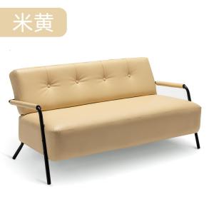 沙发小户型CIAA北欧简约现代双人铁艺简易日式出租房单人皮艺客厅沙发