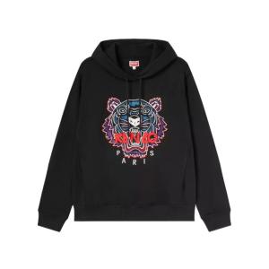 KENZO 高田贤三 2024新款男士老虎印花logo徽标连帽卫衣 FD62SW8714MF.-99J