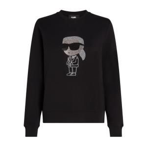 Karl Lagerfeld K/IKONIK 24新款时尚潮流徽标卡尔水钻卫衣 235W1870-999