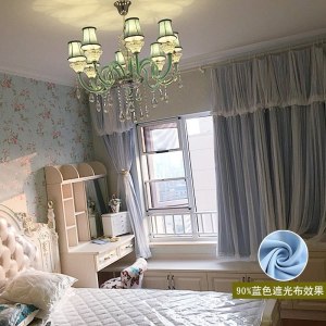 家柏饰(CORATED)韩式网红款蕾丝遮光双层温馨公主风窗帘布料星星飘窗ins卧室