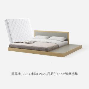 森美人日式榻榻米床矮床现代简约双人床1.8米北欧床1.5米落地床架经济型