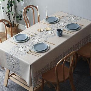 家柏饰(CORATED)桌旗桌布一体防水防油免洗餐桌布长方形台布茶几布艺桌垫PVC北欧
