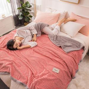 家柏饰(CORATED)双层毛毯被子加厚冬季保暖床单铺床毯子宿舍学生垫床