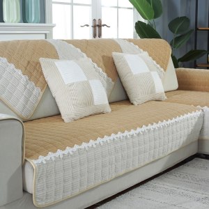 美帮汇简约现代沙发垫冬季防滑坐垫布艺萬能套罩加厚全包通用型