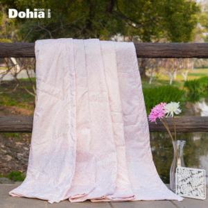 美帮汇家纺 春夏时尚床品 金满园蚕丝夏被(粉)空调被 薄被 床品