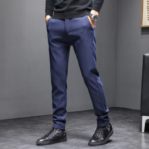金盾(KIN DON)裤子男秋冬款男士休闲裤青年百搭裤男冬季修身直筒男裤长裤