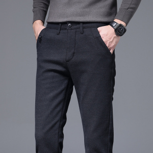 金盾(KIN DON)休闲裤男士修身小脚秋冬厚款冰丝冬天长裤子韩版潮流显瘦百搭