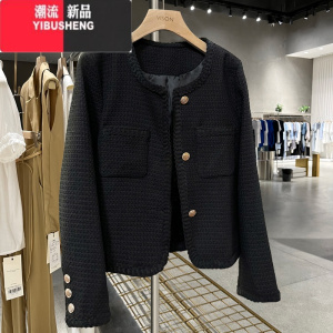 YIBUSHENG冬天高级感韩版冬款西装外套女小个子短款小香风2022年季新款