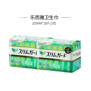 日本花王乐而雅进口瞬吸超薄日用卫生巾姨妈巾无香20.5cm*4包触感