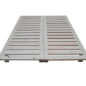 艺可恩实木床架排骨架1.8米双人折叠榻榻米硬床板1.5米床架子可