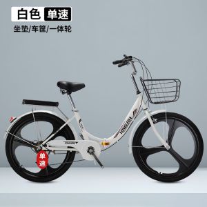 通勤代步轻便自行车折叠车女儿童自行车中大学生男女车免安装