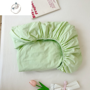舒适主义纯色水洗棉床笠单件防滑全包围床单三件套席梦思床垫套保护套床罩