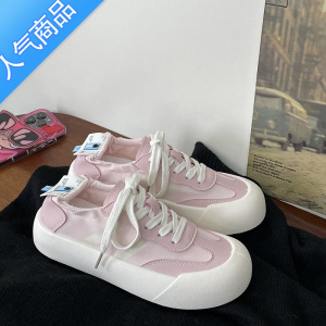 SUNTEK运动鞋女2023新款夏季透气女鞋子百搭休闲鞋厚底小白鞋女轻便软底
