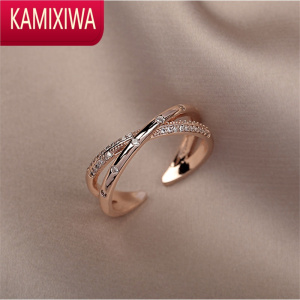 KAMIXIWAins潮戒指女小众设计时尚简约个性轻奢高级感食指指环开口戒子