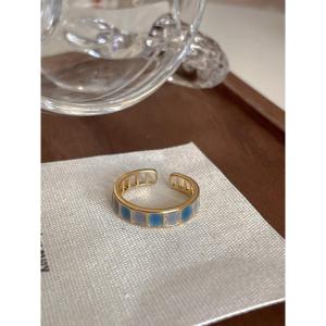 KAMIXIWA祖母绿戒指女欧美高级感小众设计2022年新款潮轻奢时尚个性指环