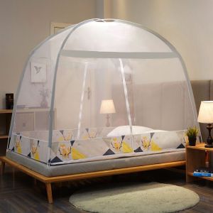 免安装蚊帐家用加密加厚1.5米1.8m2.0双人帐篷学生0.9m纹帐夏天夏季