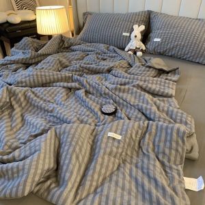 夏季被芯泡泡纱夏被四件套空调被床上用品薄被子午休被夏凉被