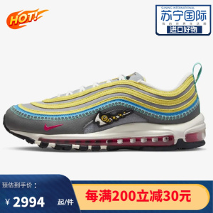 Nike 耐克 Air Max 97 SE 新款 经典气垫缓冲 刺绣图案 男士运动休闲鞋鞋跑鞋