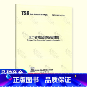 [正版] TSG D7006-2020压力管道监督检验规则 代替压力管道安装安全质量监督检验规则 TSG D