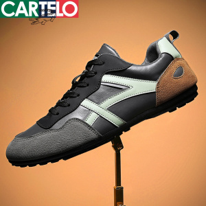 [线下专柜同款]卡帝乐鳄鱼(CARTELO)新款舒适男士运动休闲鞋男鞋板鞋潮流阿甘鞋