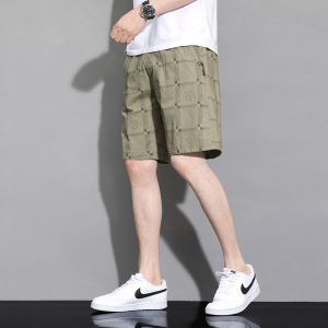渔人船长夏季男士五分裤轻薄透气迷彩印花休闲运动裤短裤