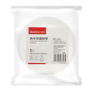 齐心 NM5032 纳米双面胶带 50mm*3m*2mm 1卷/袋 透明