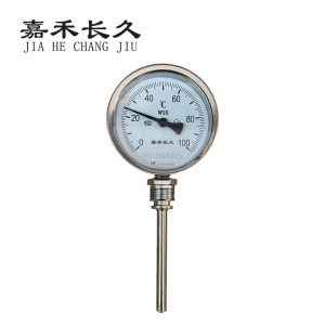 嘉禾长久 双金属温度表 WSS411 0-100度 块